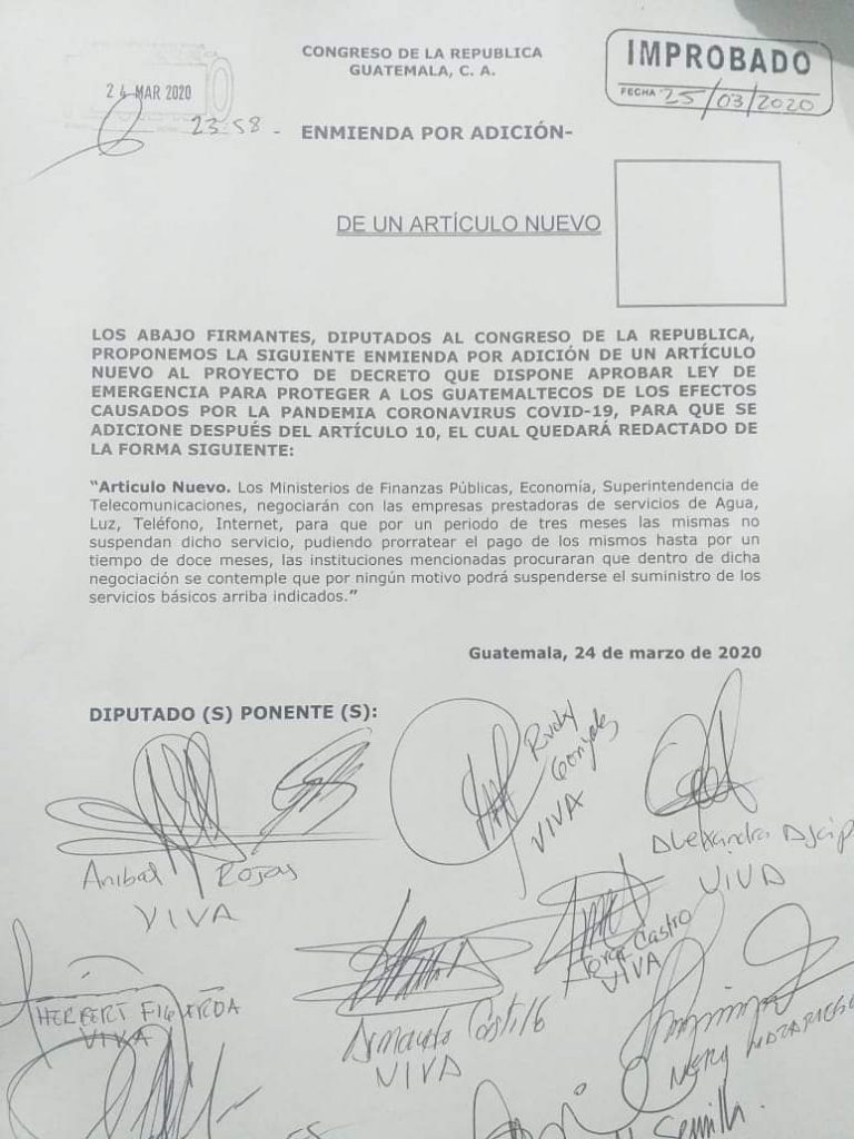 Diputados niegan apoyo a GUATEMALA, no aprueba enmienda para prohibir pagos