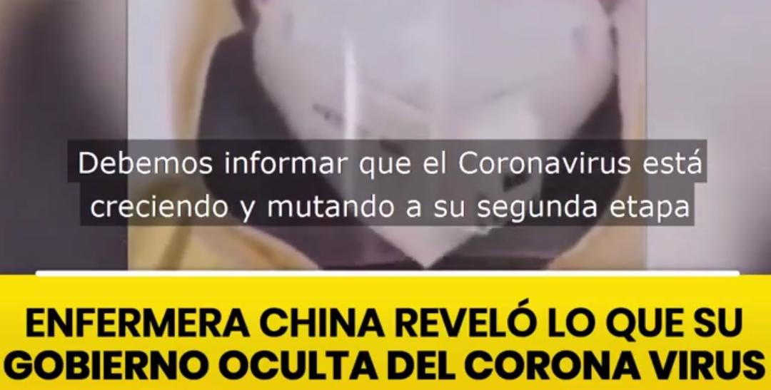 VÍDEO: ENFERMERA china revelo que lo que su GOBIERNO oculta