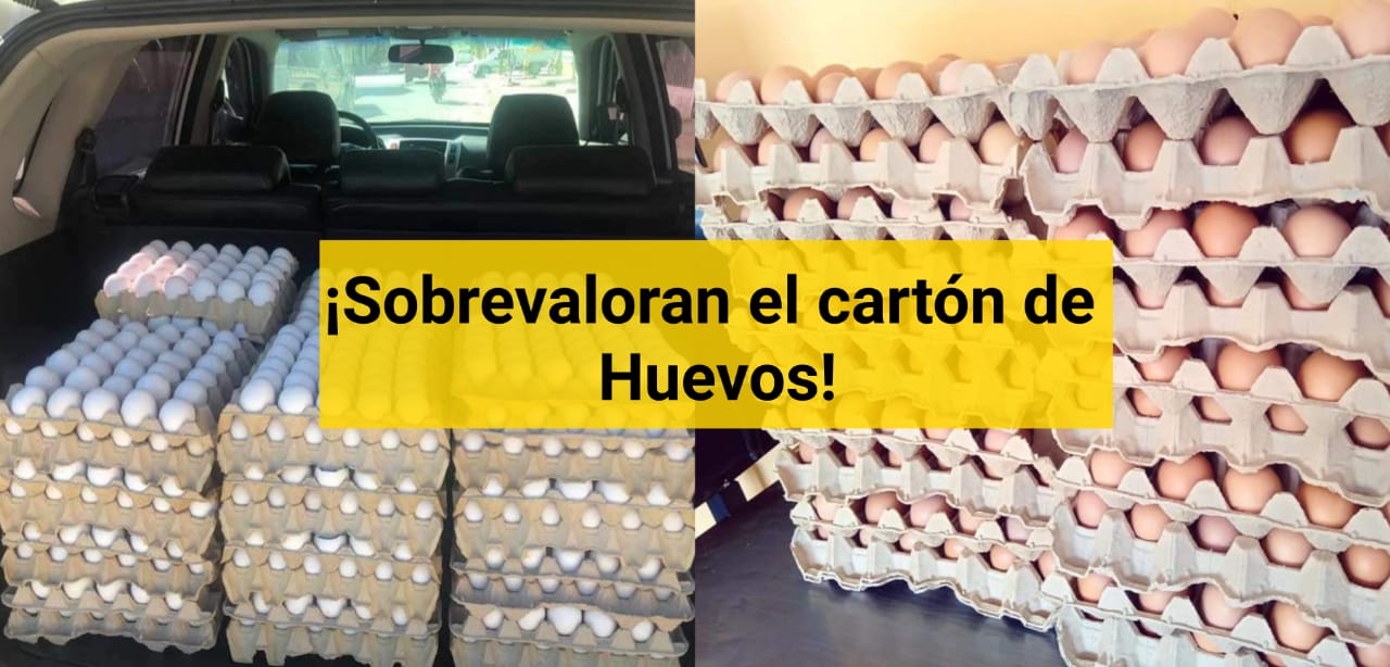 Cartón de huevos alcanza mas de Q50 en algunas partes de Guatemala