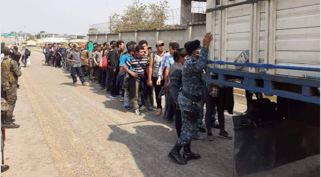 72 migrantes hondureños capturados en Peten, posiblemente contagiados de Covid-19