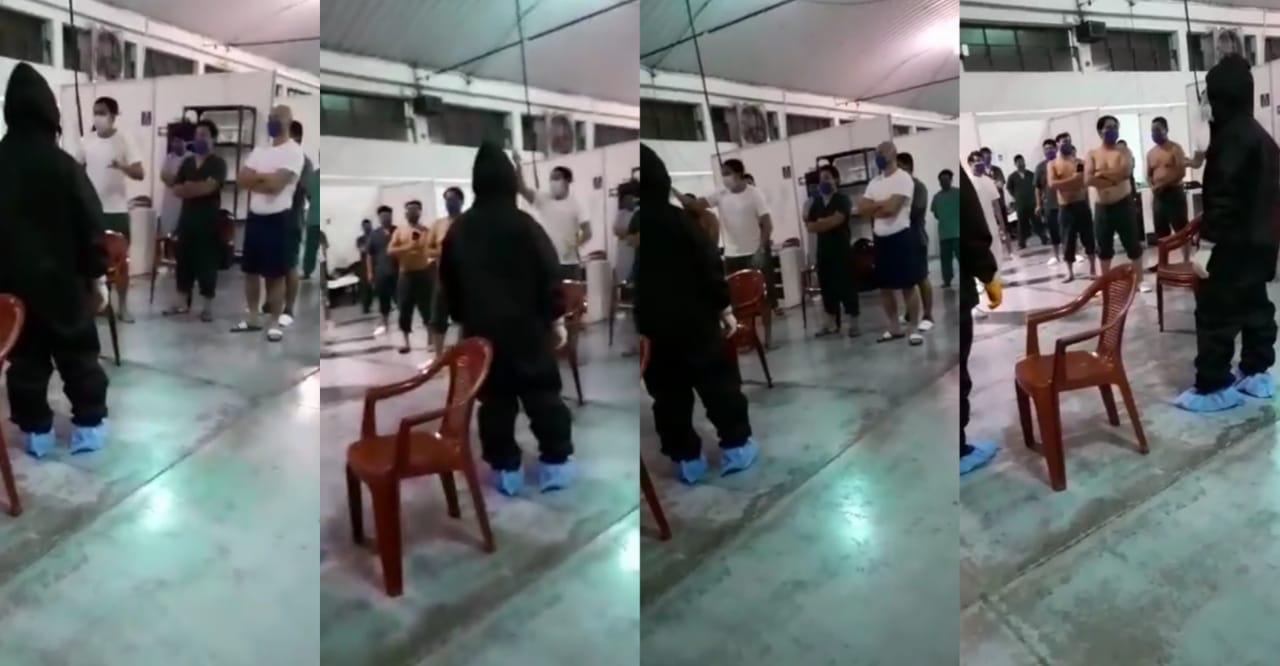 Pacientes de hospital temporal se amotinan de nuevo, “no más hisopados”