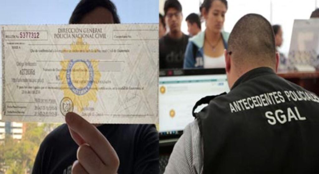 Antecedentes policiacos podrán ser tramitados en línea en Guatemala