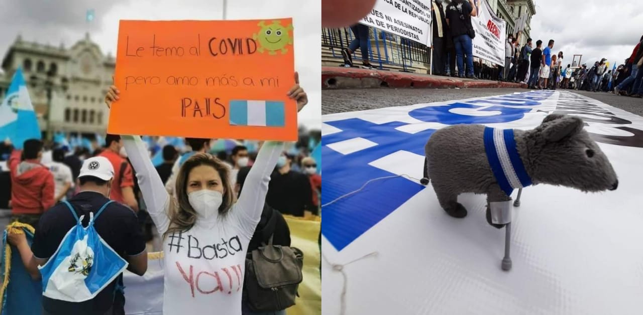 Esto se podía leer en las pancartas ayer en la manifestación pacífica