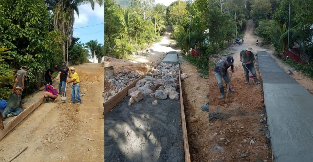 Vecinos reparan su calle Municipalidad de Puerto Barrios no hacen nada