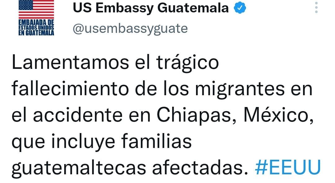 Estados Unidos aceptara que migrantes entren al país luego de lo sucedido en Chiapas, Mexico
