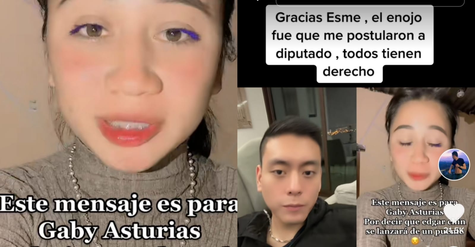Esme la chapina le envía un mensaje a Gaby Asturias muy directo