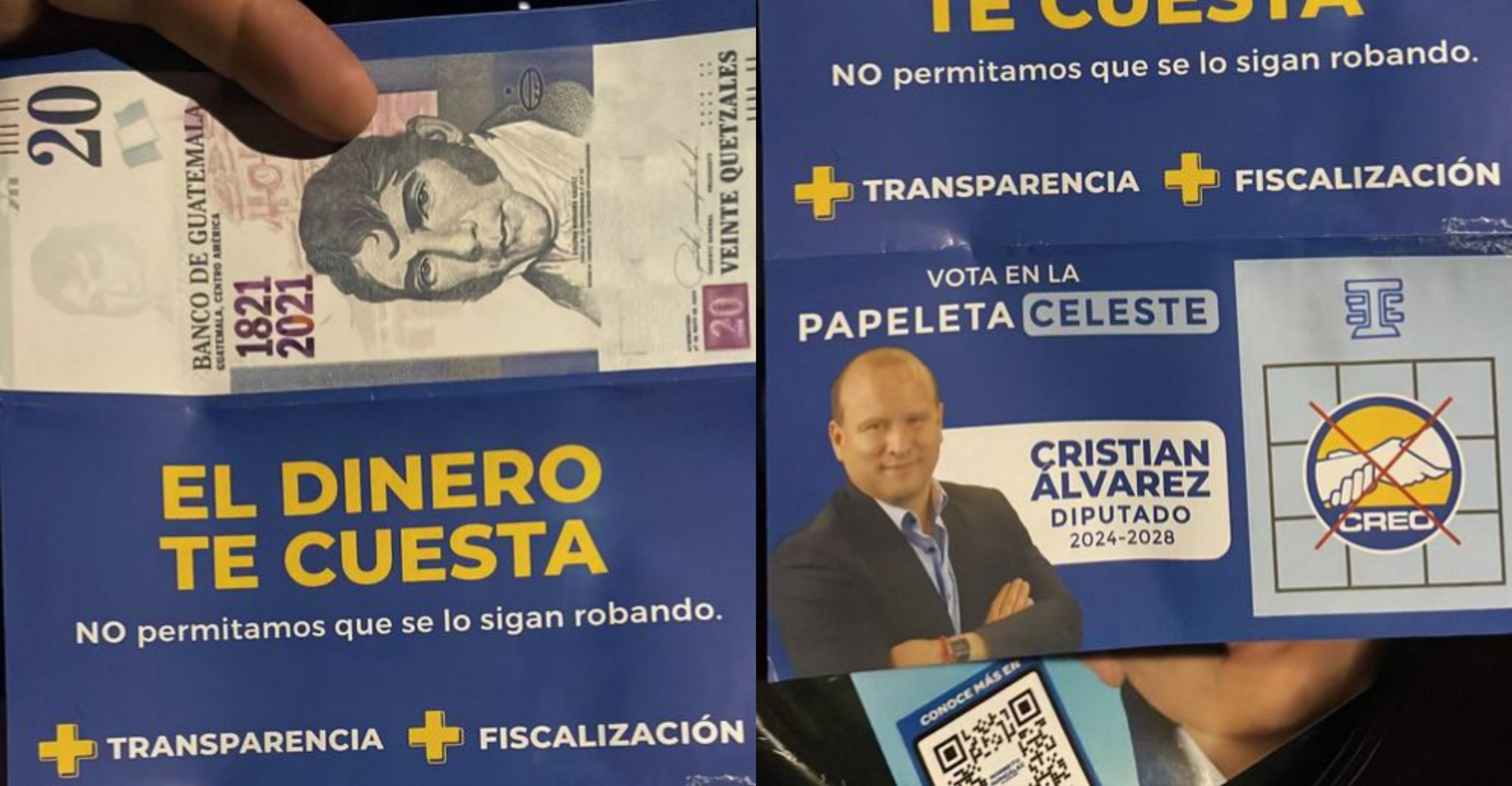 Campaña política de diputado que regala dinero por volante