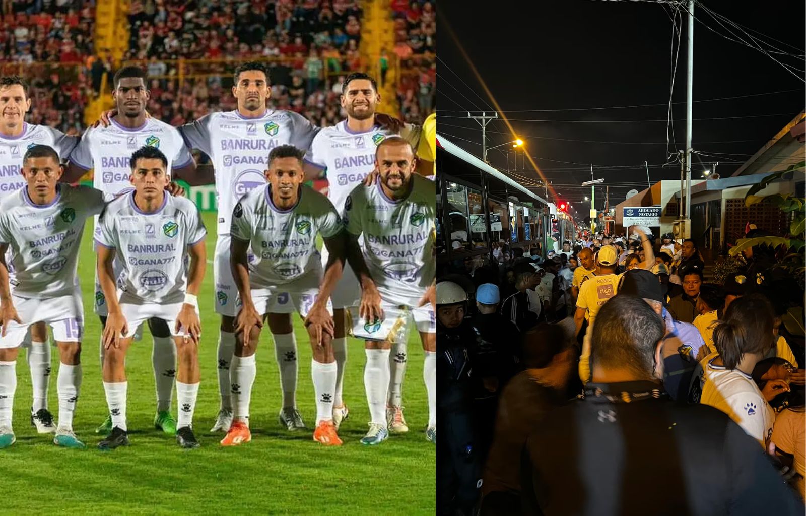Costarricenses rechazan a los hinchas de Comunicaciones en el Estadio Alajuelense