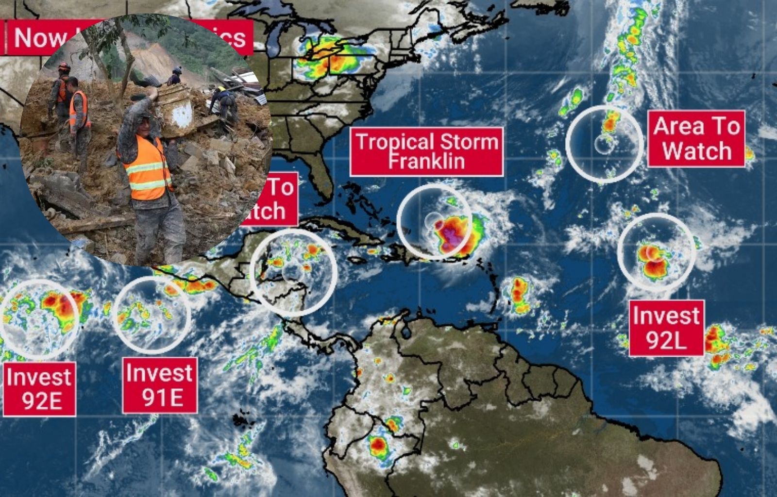Alerta por Dos Tormentas Tropicales que Podrían Afectar a Guatemala