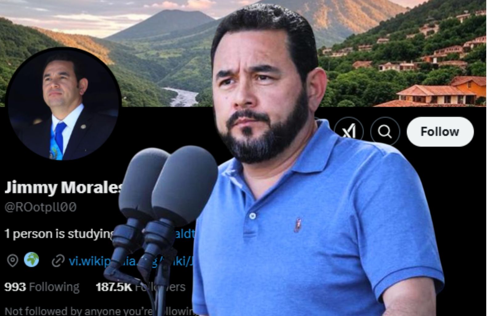 Jimmy Morales sufre hackeo en redes: así reaccionó públicamente