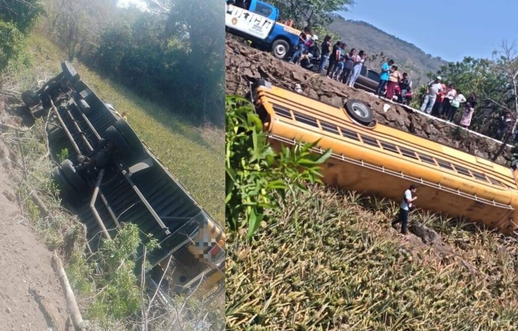 ¡Grave accidente en Villa Canales! Autobús vuelca y deja más de diez heridos