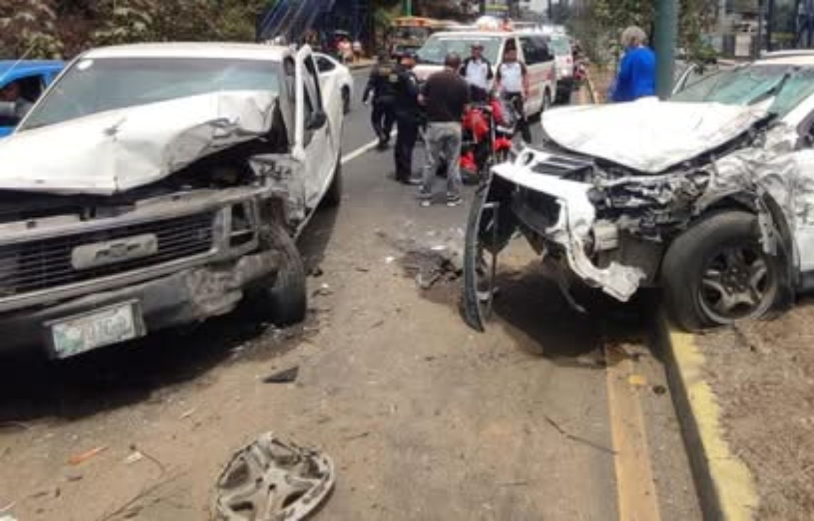 La alta multa que tendrán los Vehículos que destruyeron Poste en Accidente de la Ruta Interamericana
