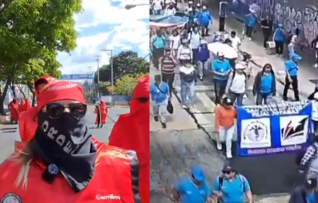 Manifestantes bloquean la Avenida Elena y el Periférico en Ciudad de Guatemala