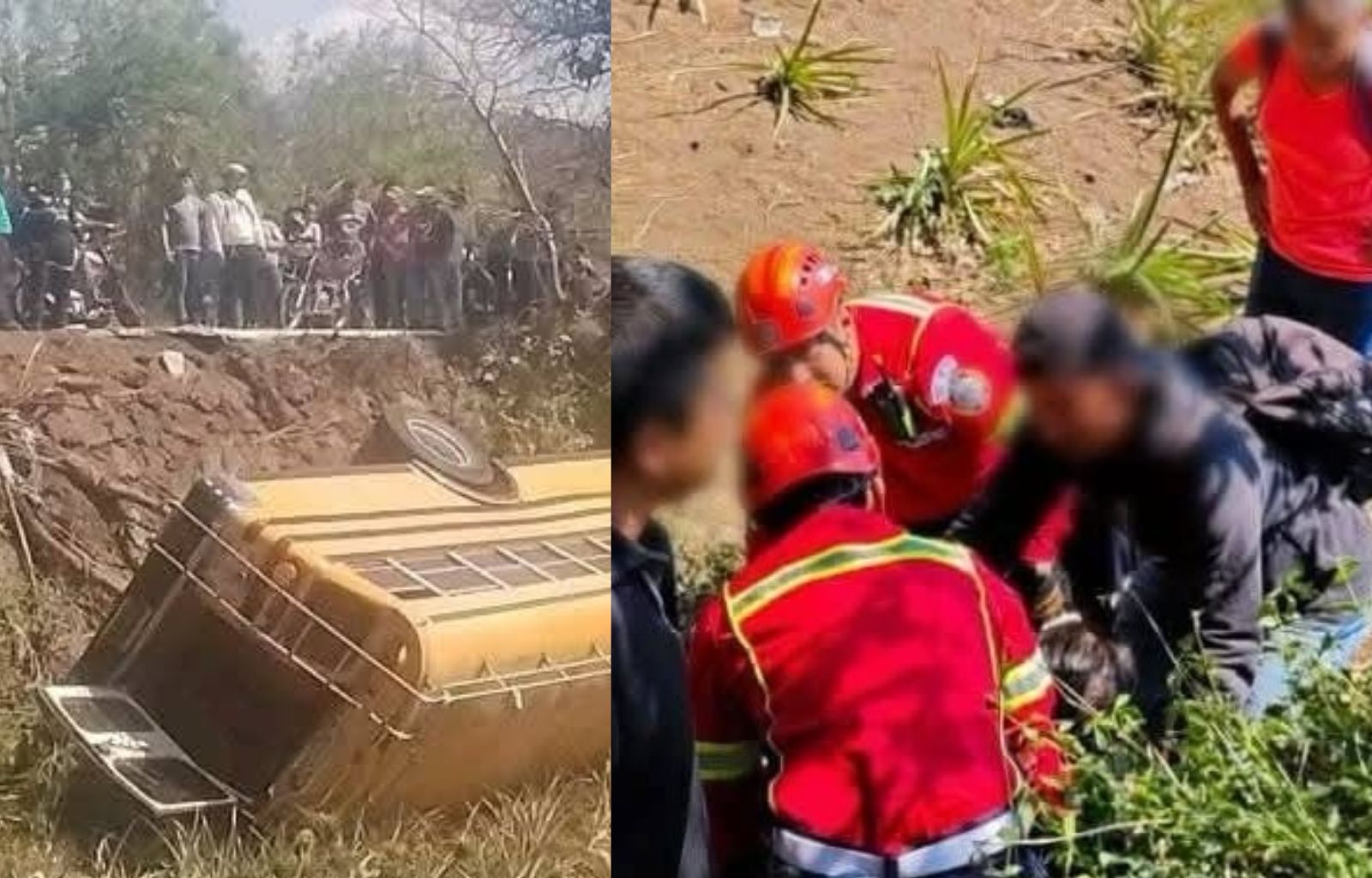 Otro Busazo en Villa Canales! Autobús vuelca y deja más de diez heridos