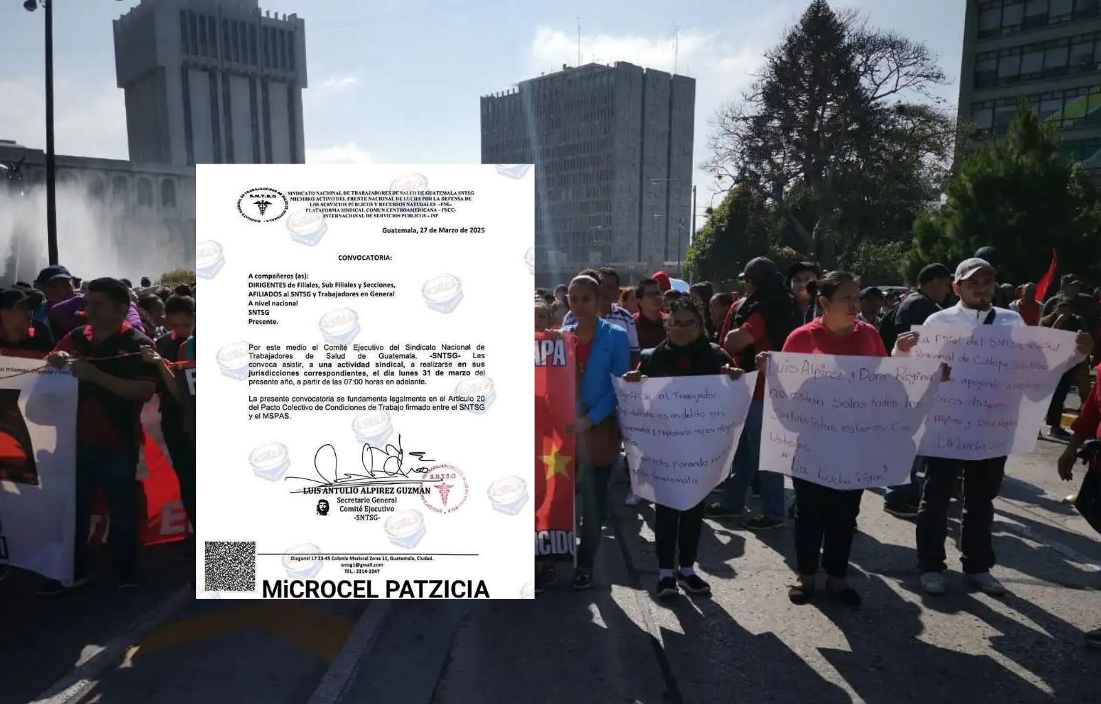 Trabajadores de Salud en Guatemala Anuncian Bloqueos y Manifestaciones para Exigir Aumento Salarial