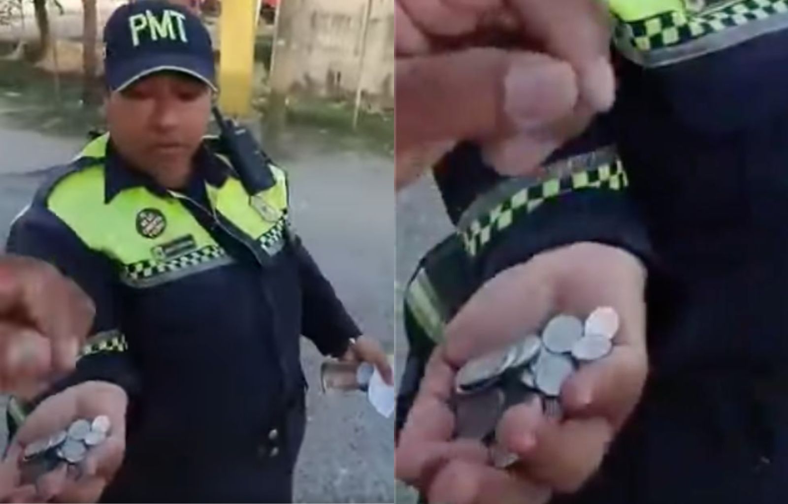 VIDEO: Agente de tránsito se niega a aceptar monedas de Q5 en Izabal