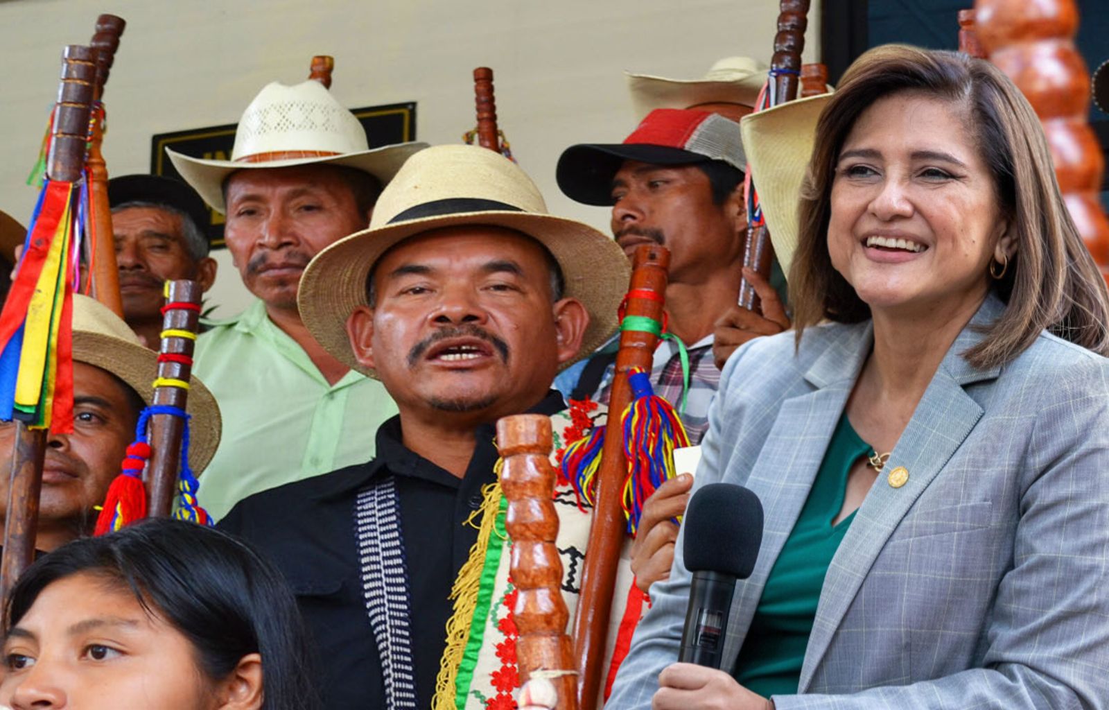 Autoridades indígenas lanzan contundente exigencia a Vicepresidenta Karin Herrera