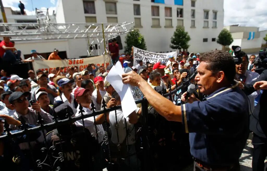 Sindicato de Joviel Acevedo convoca a manifestación para el 10 de abril en Guatemala