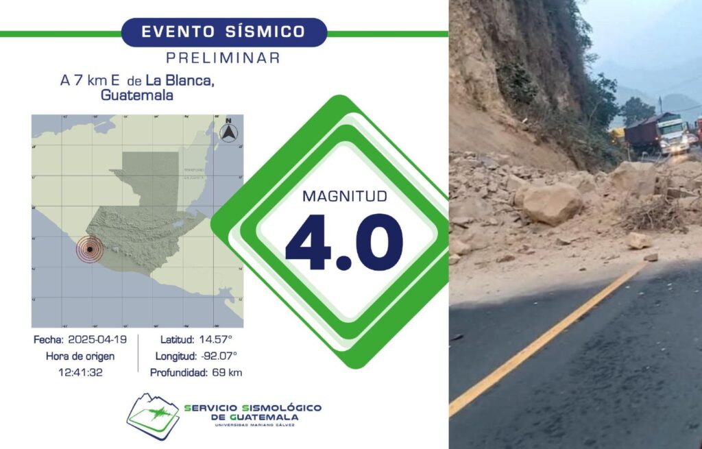 Temblor de Magnitud 4.0 Sacude Guatemala en Sábado de Gloria
