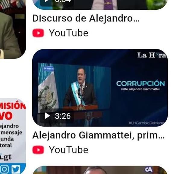 YouTube Elimina Canal Oficial del Gobierno de Giammattei por Incumplimiento de Normas