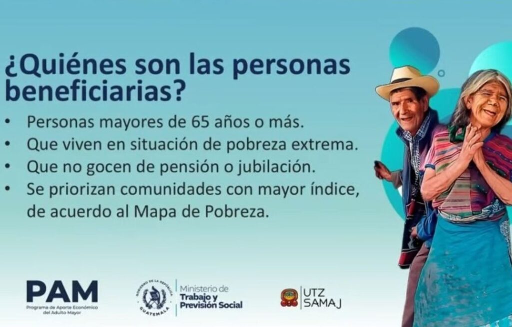¿De cuanto dinero es el programa económico que mando el gobierno de Guatemala para los adultos mayores de 65 años