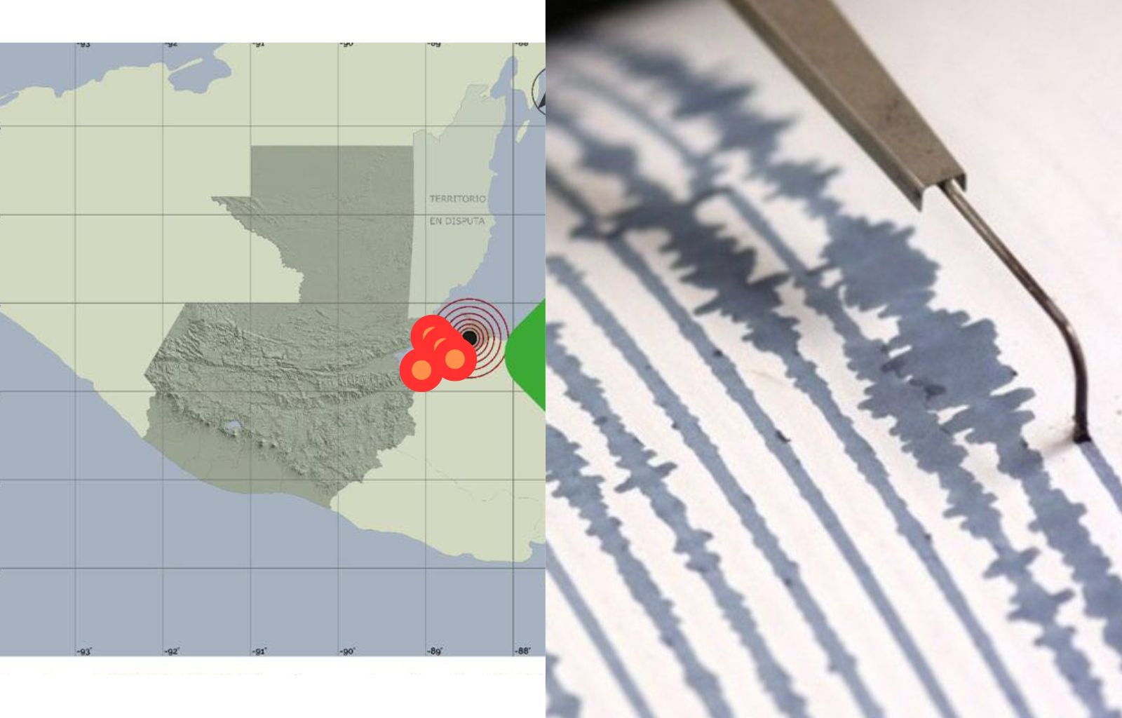 4 Sismos de alta magnitud se registraron hoy en Puerto Barrios Guatemala