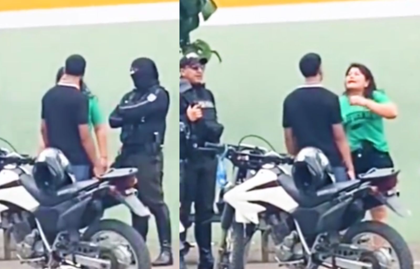 VIDEO: Madre corrige a su hijo frente a policías y se vuelve viral