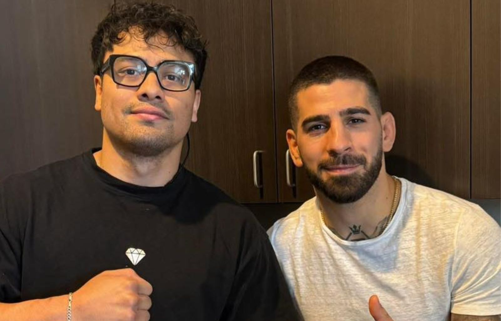 El histórico cara a cara entre Lester Martínez y el campeón de UFC Ilia Topuria