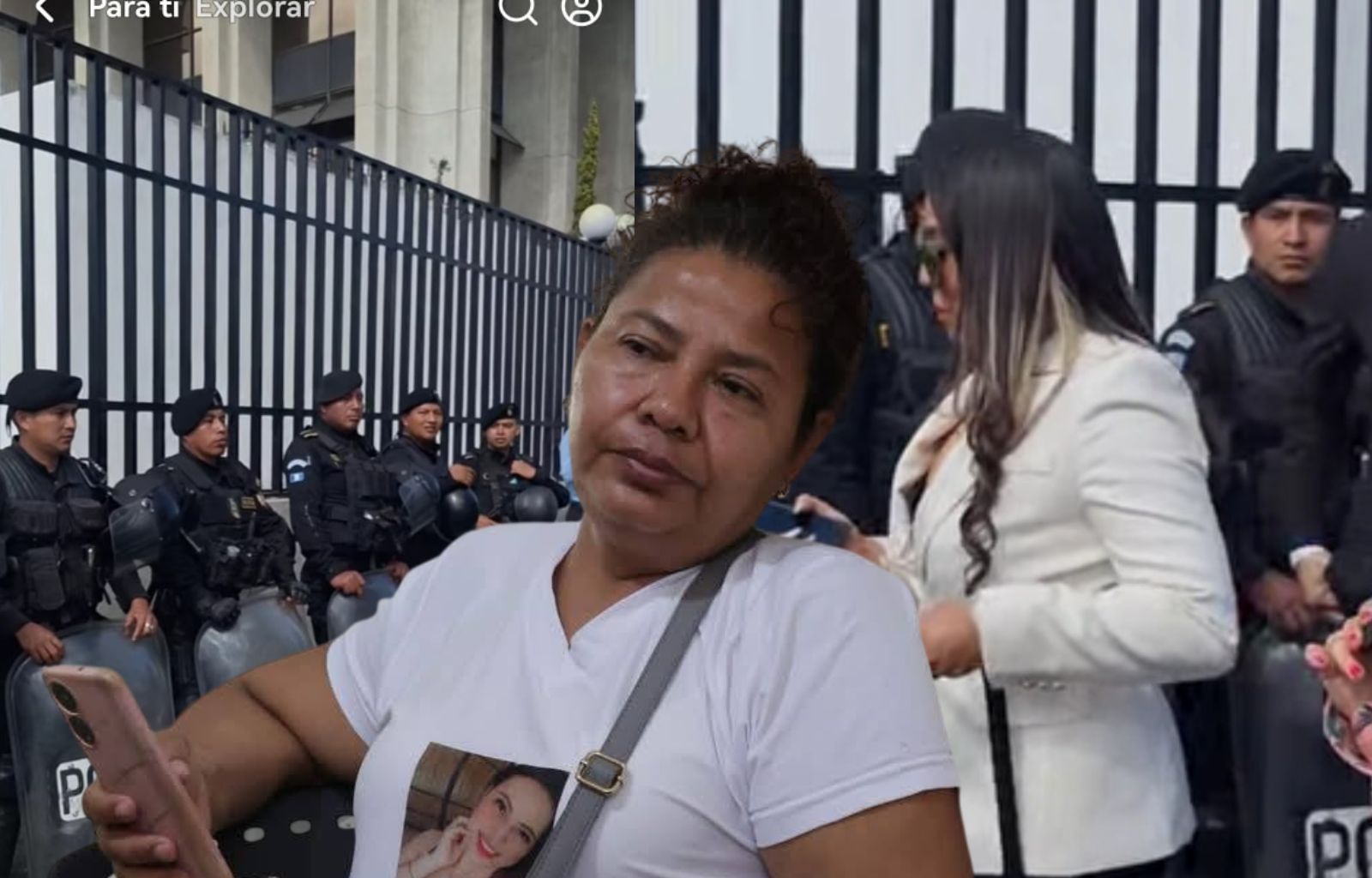 Madre de Melissa Palacios llega a Cámara Penal de la Corte Suprema de Justicia
