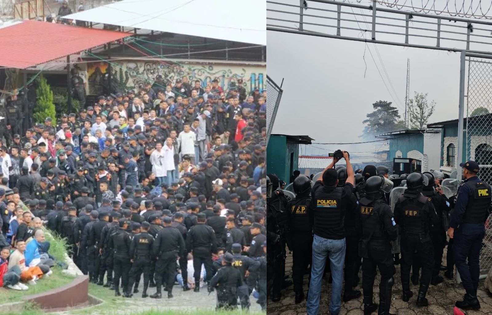 Reos se enfrentan a PNC durante operativo en el preventivo de zona 18