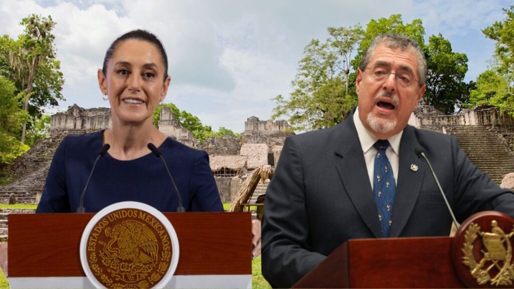 Bernardo Arévalo y Claudia Sheinbaum se reúnen en Petén para cooperación fronteriza y regional