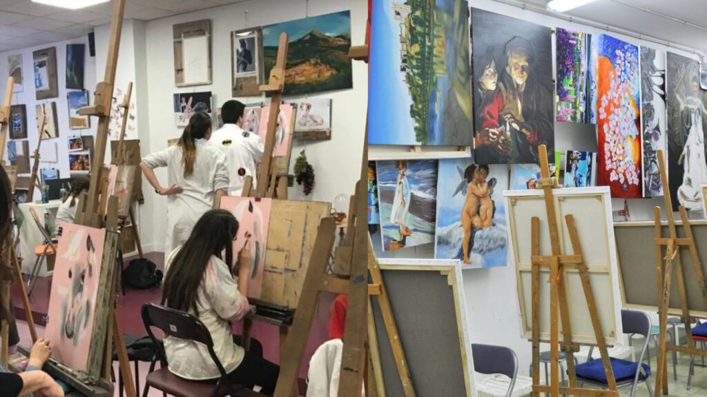 Curso gratuito de dibujo y pintura fortalece la cultura en Santa Lucía Cotzumalguapa