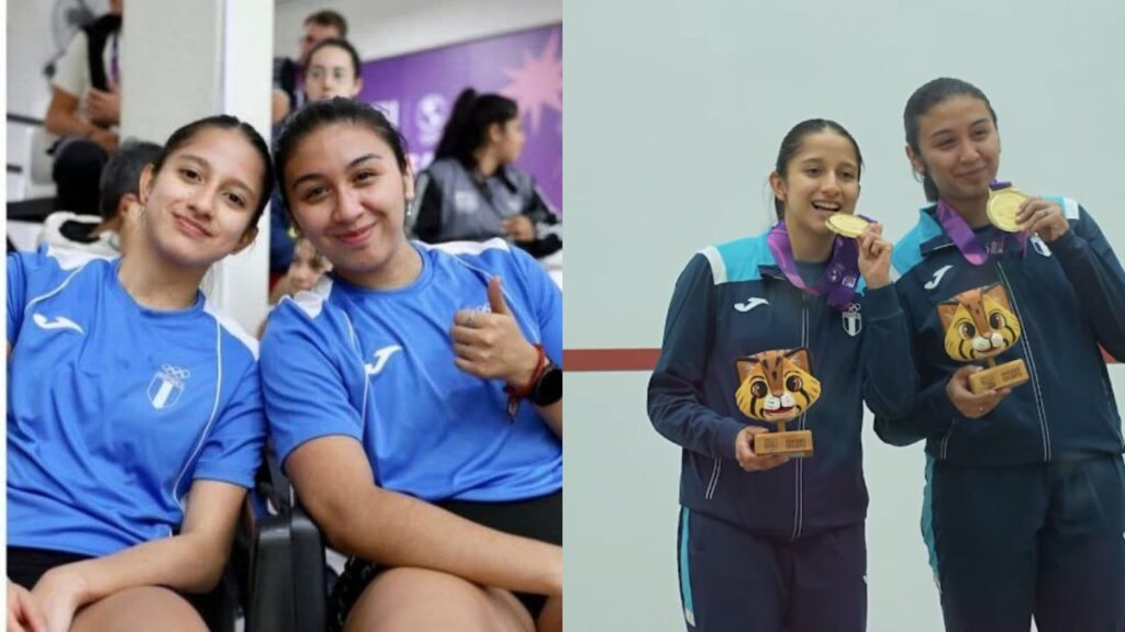 Darlyn Sandoval y Tabita Gaitán obtuvieron El oro en squash: triunfo con remontada