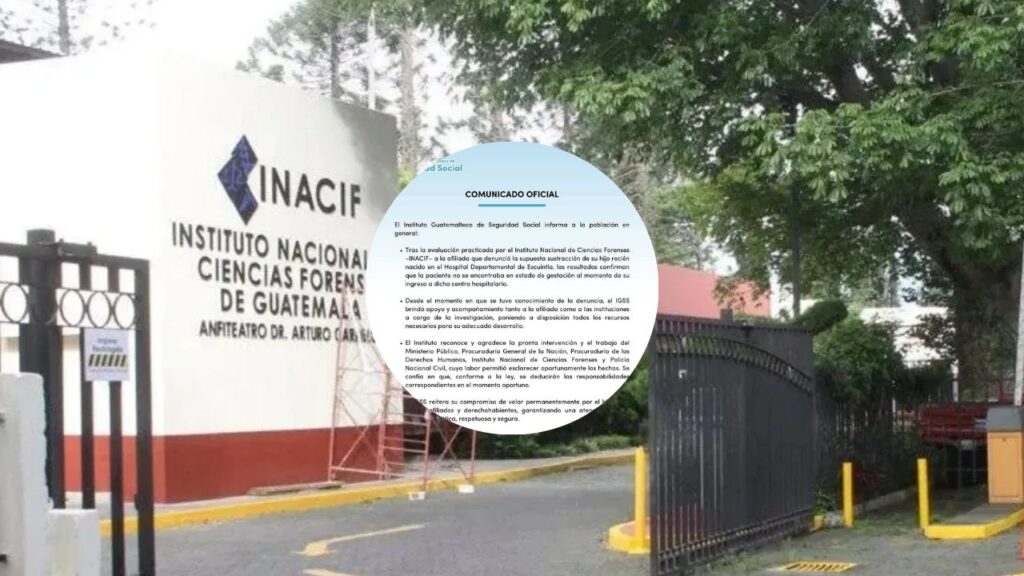 El comunicado de INACIF que explica la verdad de la mujer que denunció robo de recién nacido