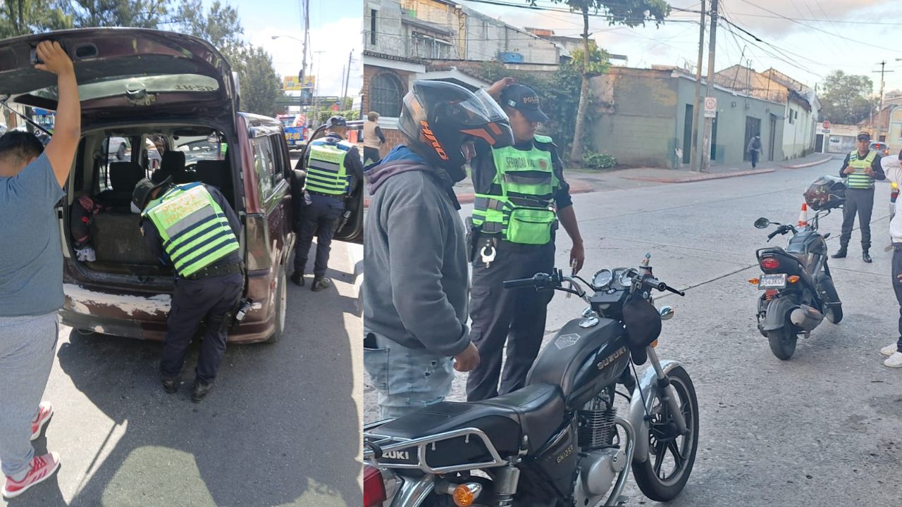 Operativo de la PNC en Zona 1 con estrategia sectorizada para prevenir robos