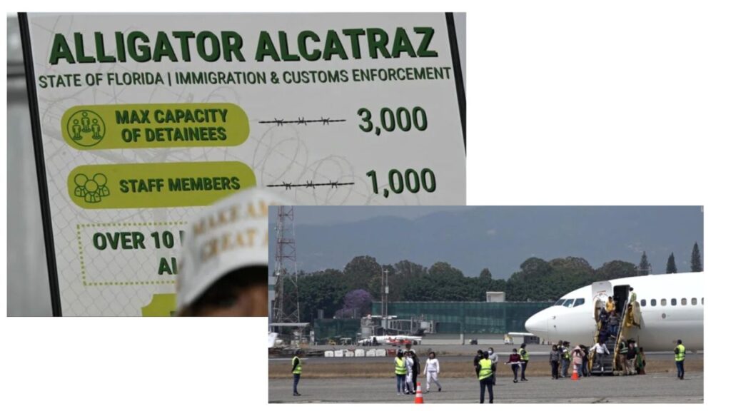 Se reduce a 41 el número de guatemaltecos detenidos en Alligator Alcatraz; en julio eran 249