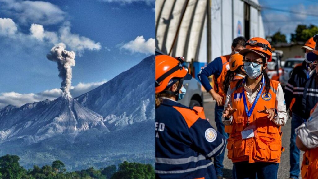 ¡Precaución! Volcán Santiaguito entra en actividad y genera columnas de ceniza