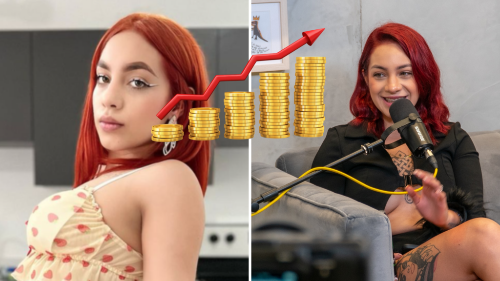 Kaeelen García, emprendedora guatemalteca, mostrando el éxito de sus negocios con ingresos de más de $50,000 mensuales.