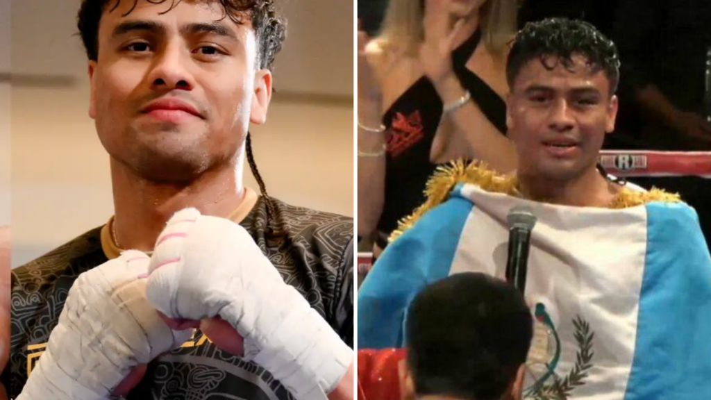 Léster Martínez durante su pelea contra Christian Mbilli en Las Vegas, donde obtuvo la bolsa más alta de su carrera profesional