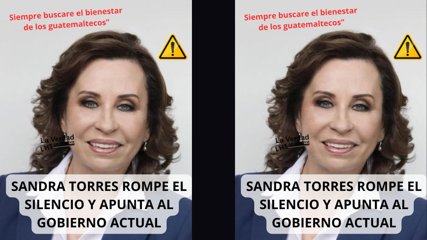 Sandra Torres rompe el silencio y culpa al gobierno por la crisis nacional