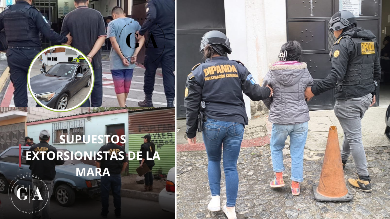 Capturan a presuntos extorsionistas de la Mara 18 en Mixco