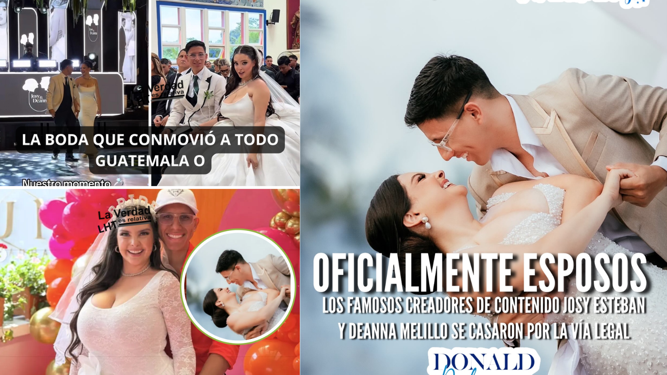 La boda de Jossy Esteban y Deanna Melillo genera amplio impacto en redes guatemaltecas