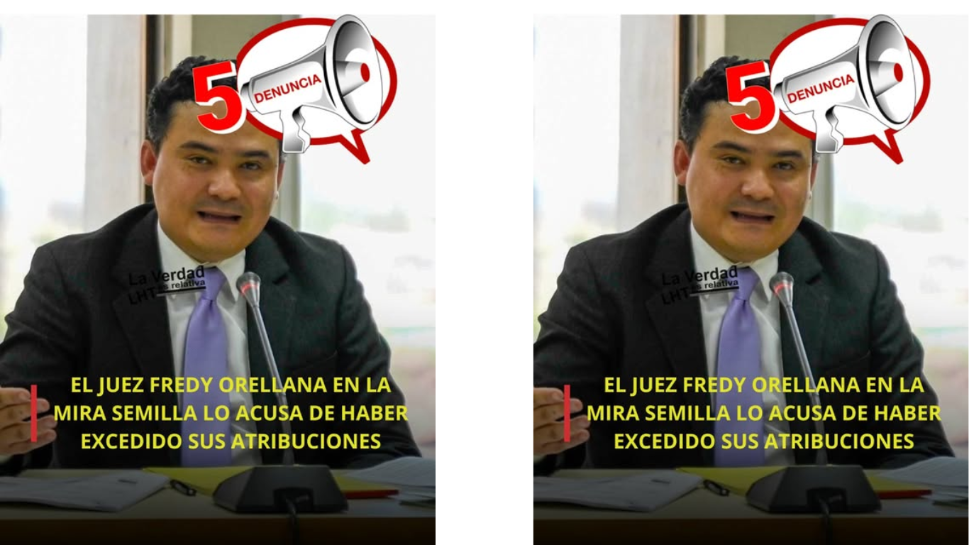 Nueva queja contra el juez Fredy Orellana