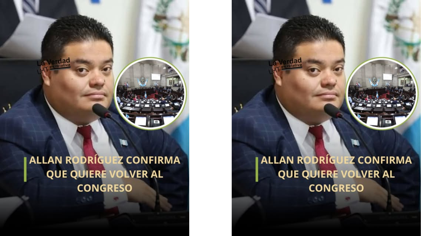 Allan Rodríguez confirma su regreso político