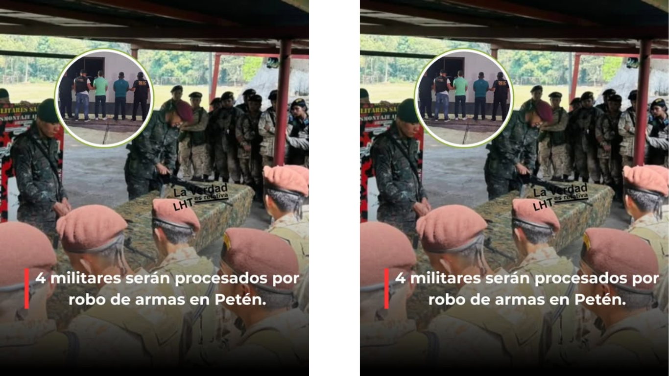 escándalo en el Ejército: procesan a cuatro militares por millonario robo de armas en Petén
