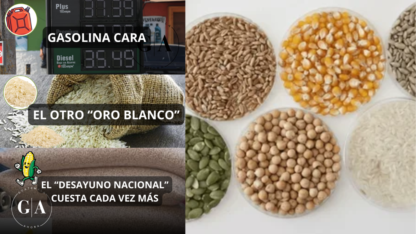 GASOLINA, MAÍZ Y ARROZ PRESIONAN EL BOLSILLO EN GUATEMALA