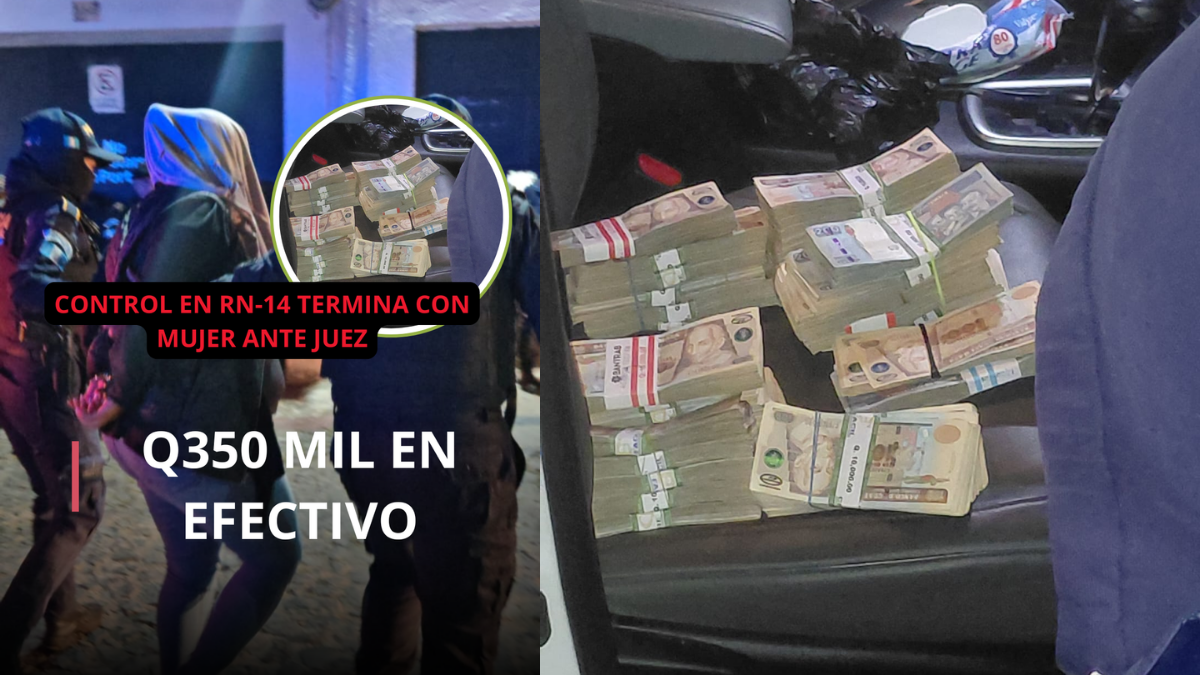 Q350 mil en efectivo: control en la RN-14 termina con mujer ante un juzgado