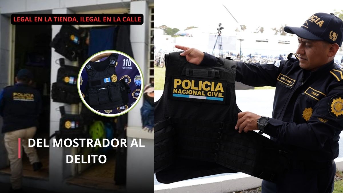 Uniformes y distintivos policiales se venden sin control cerca de la sede central de la PNC