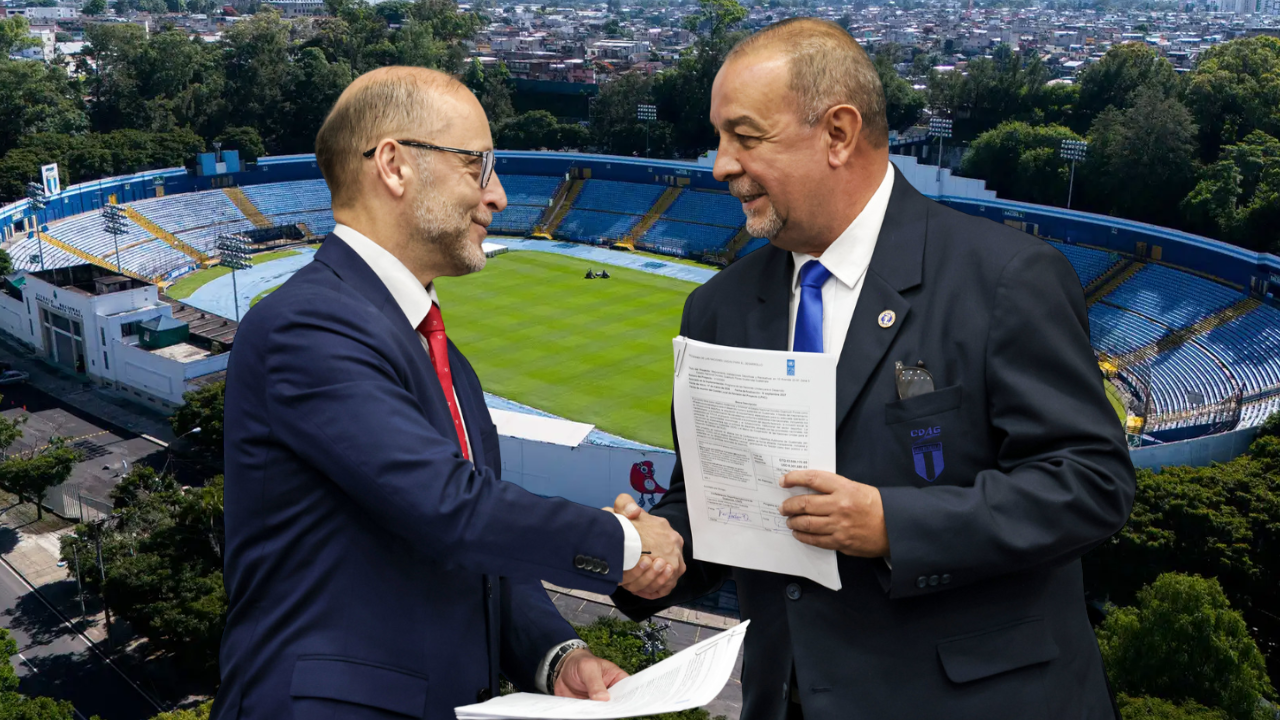 CDAG y PNUD firman convenio para modernizar el Estadio Doroteo Guamuch Flores