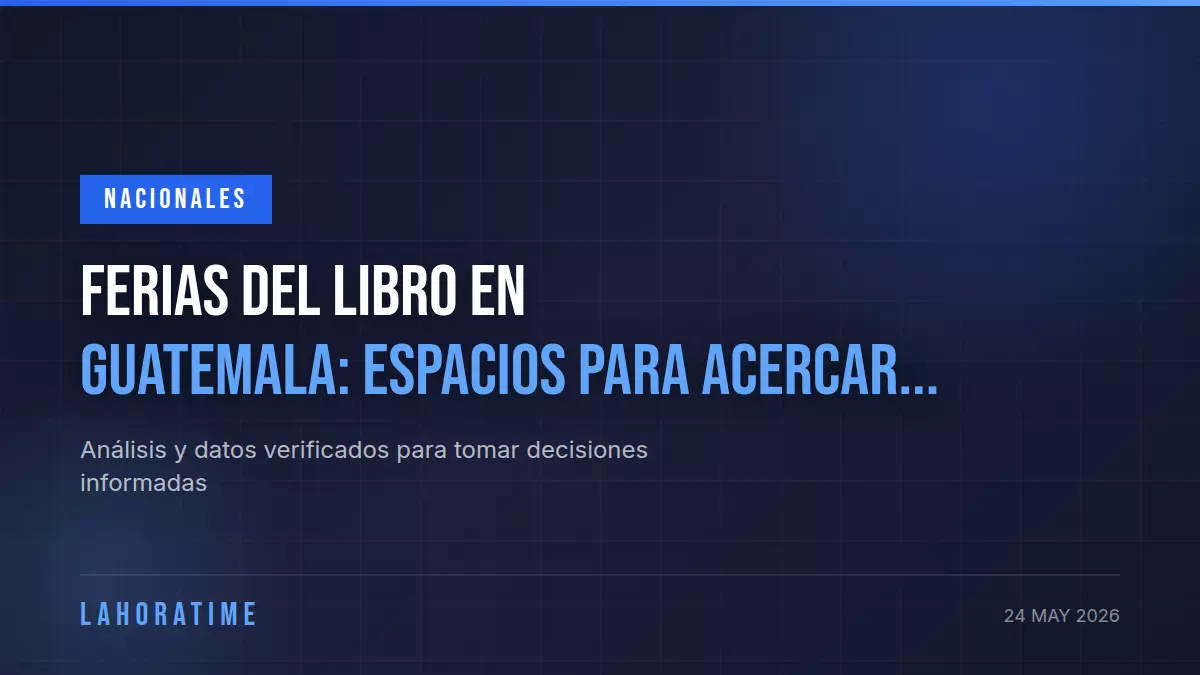 Ferias del Libro en Guatemala: espacios para acercar la lectura a las familias